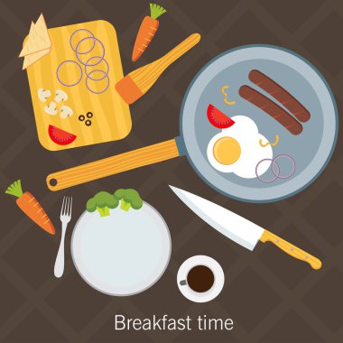 Kızarmış yumurta yapım süreci