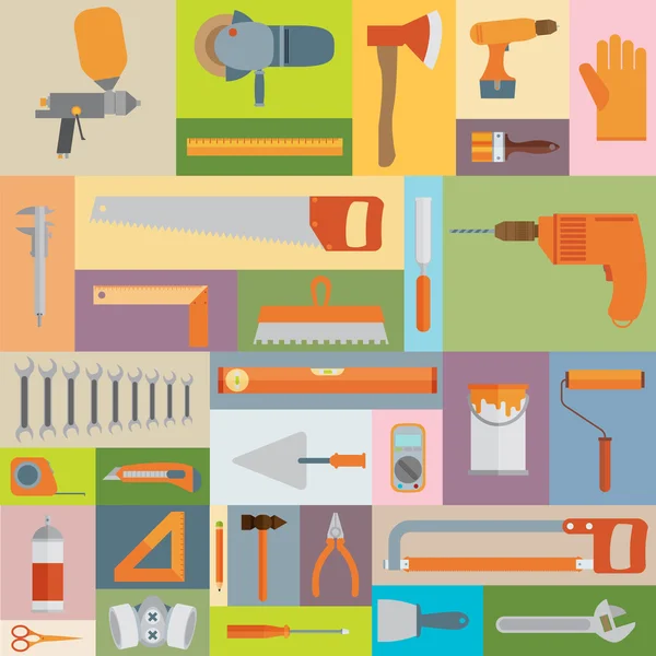 Outils de travail icônes — Image vectorielle