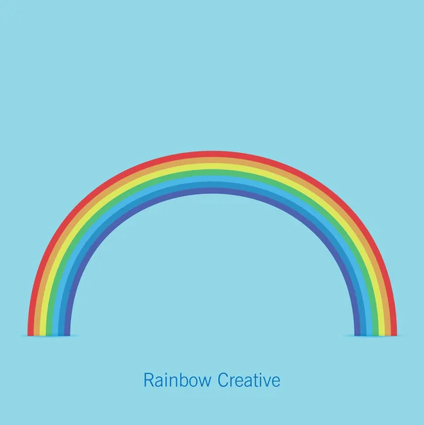 Flaches Design des Regenbogens — Stockvektor