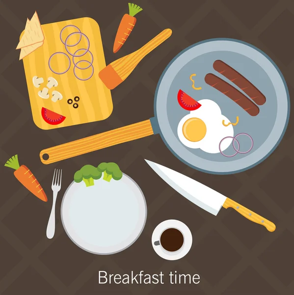 Kızarmış yumurta yapım süreci