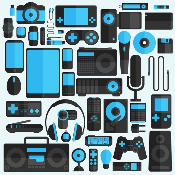 Gadgets icons set — Stockvector