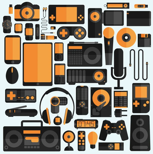 Conjunto de ícones gadgets —  Vetores de Stock