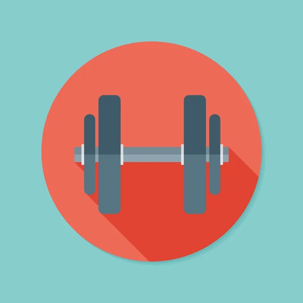 Dumbbell. Flat icon — 图库矢量图片