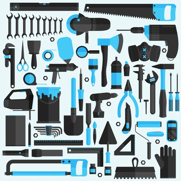 Outils à main icônes ensemble — Image vectorielle