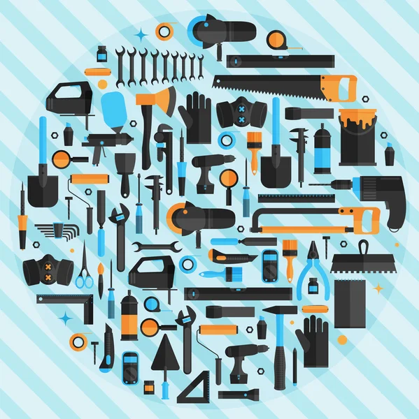 Hand tools icons set — Stock Vector