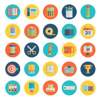 ofis simgeleri dizisi