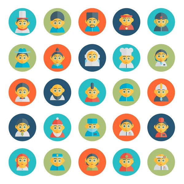 Character avatar icons — Stock Vector