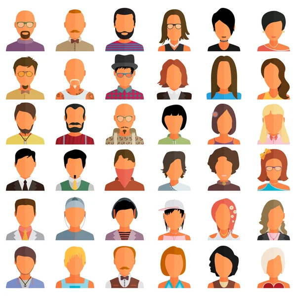 Conjunto de iconos de personas — Vector de stock