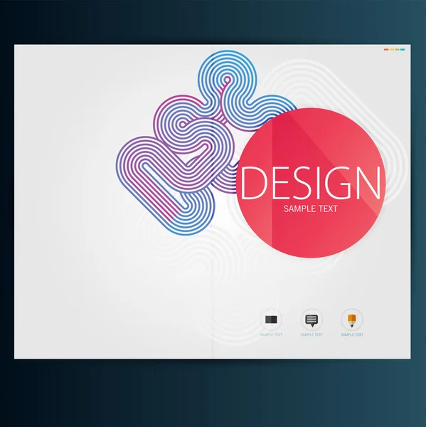 Сучасна абстрактна брошура — стоковий вектор