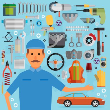 araba servisi simgeleri