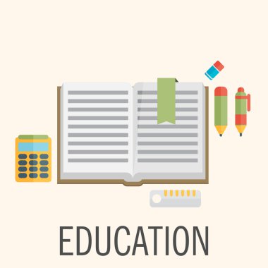 Eğitim düz tasarım simgesi