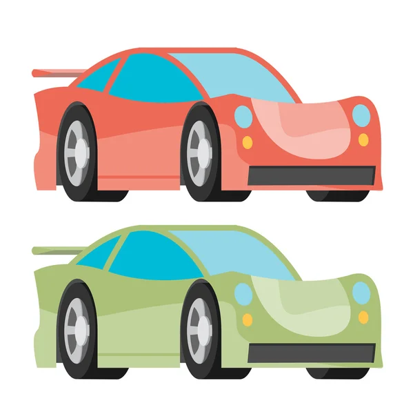 Fast racing automobiles — Stock Vector