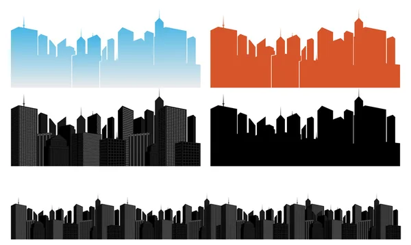 City icons set — Stock Vector