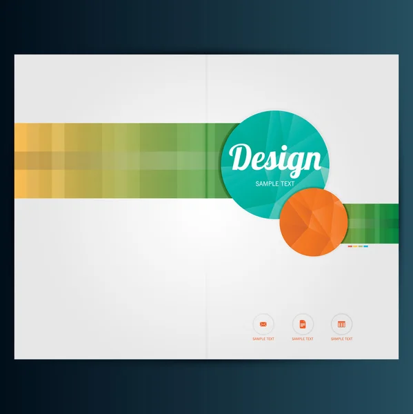 Брошюра или дизайн флаера — стоковый вектор