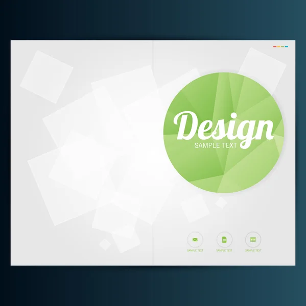 Брошюра или дизайн флаера — стоковый вектор