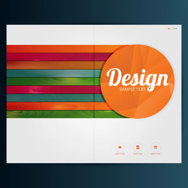 Broschüre oder Flyer entwerfen — Stockvektor