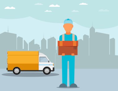 posta teslim kurye adam