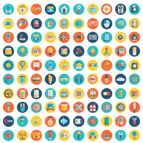 Set of social media icons. — Stock Vector