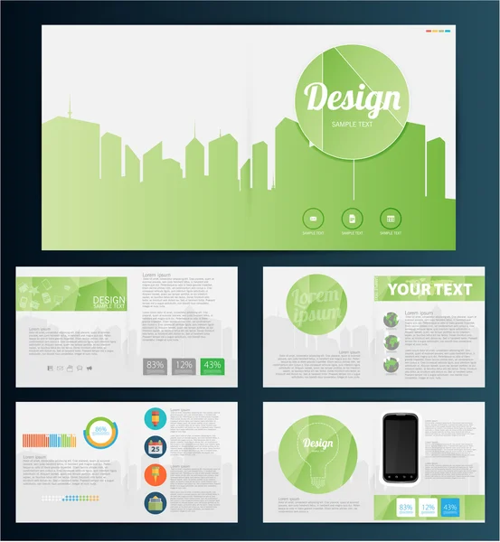 Brochure flyer ontwerp — Stockvector