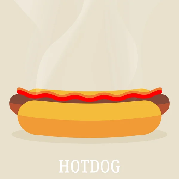Icono de Hotdog ideal para cualquier uso . — Vector de stock