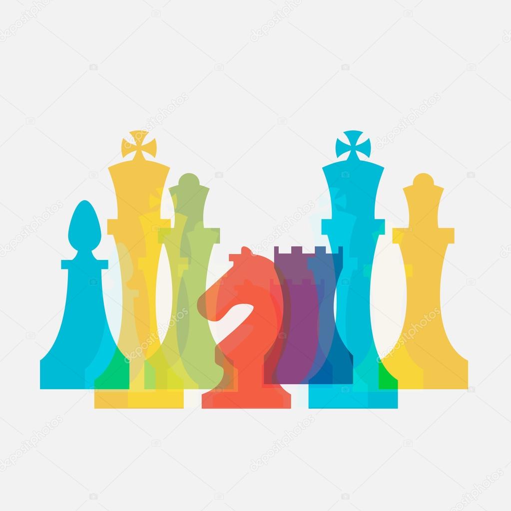 Chess pieces business sign