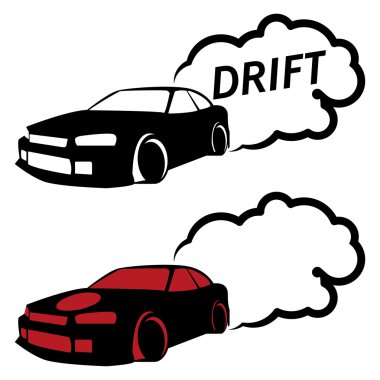 Yarış araba drift simgeler