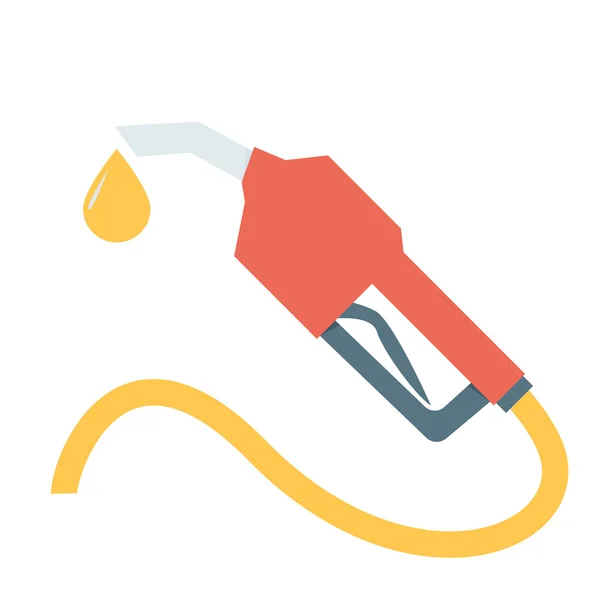 Buse à carburant plat — Image vectorielle