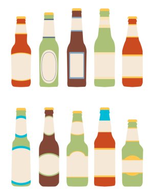 bira şişeleri Icon set