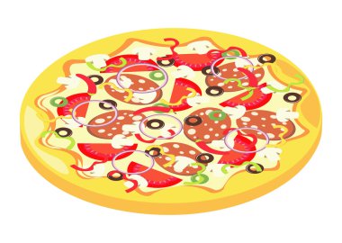 İtalyan pizza simgesi