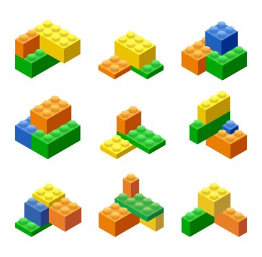 Plastic Building Blocks and Tiles