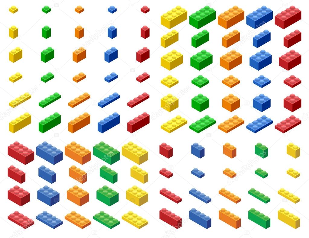 Plastic Building Blocks and Tiles