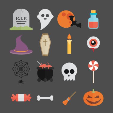 Cadılar Bayramı Icons set