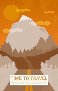 Dağ ve Forrest olan yol