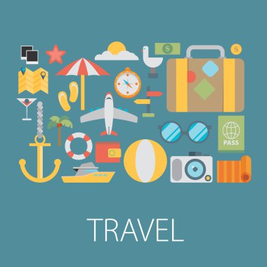 seyahat ve tatil simgeler