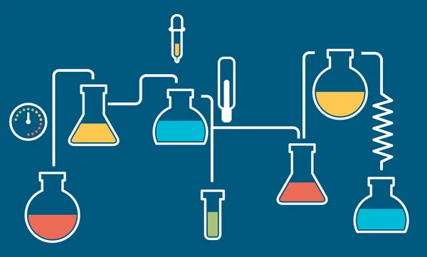 Medical laboratory infographics — Stock Vector