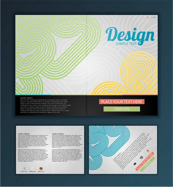 Flyer design template — Stock Vector