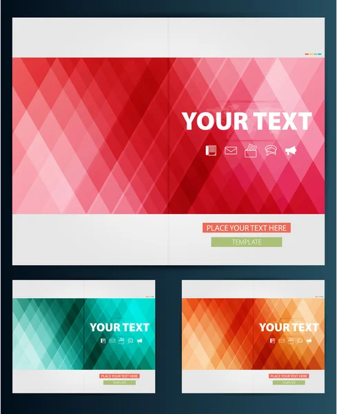 Plantilla de diseño de folleto — Archivo Imágenes Vectoriales
