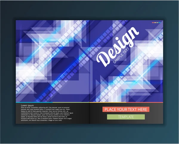 Brochure modèle de conception de dépliant — Image vectorielle