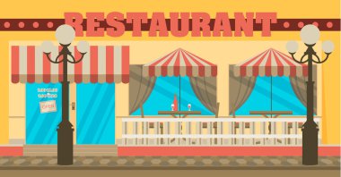 Cephe sokaklarda restoran