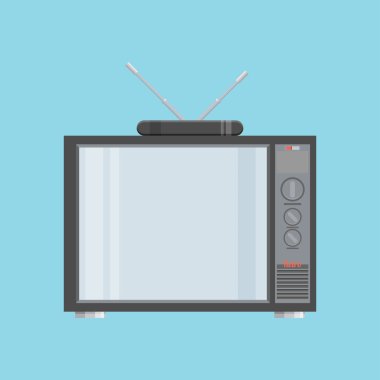 Düz simgesi retro tv
