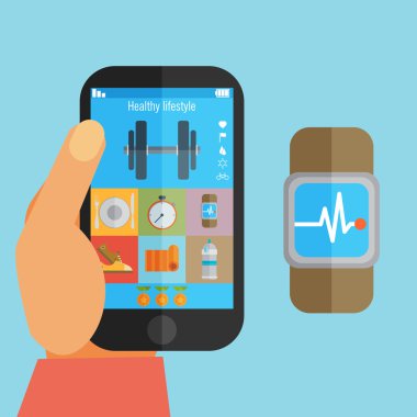 ağırlık kaldırma uygulaması ile telefon