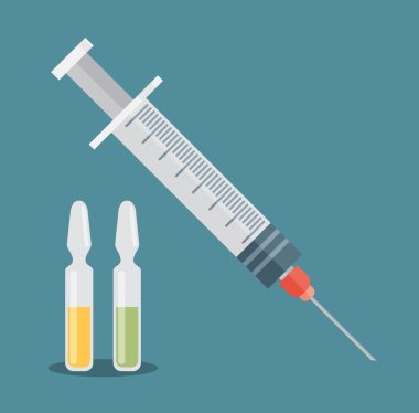 Düz şırınga. Sağlık.