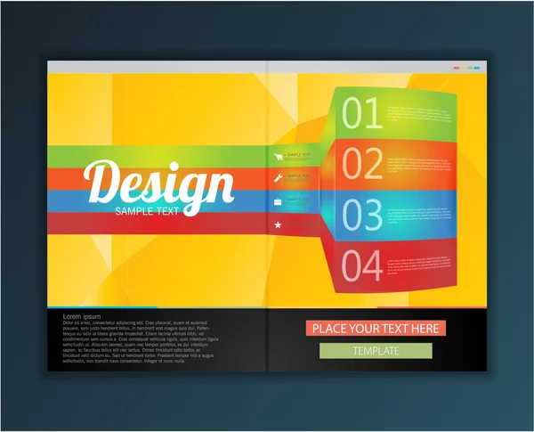 Folleto abstracto moderno — Archivo Imágenes Vectoriales