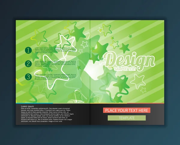 Modern  abstract brochure — Stock Vector