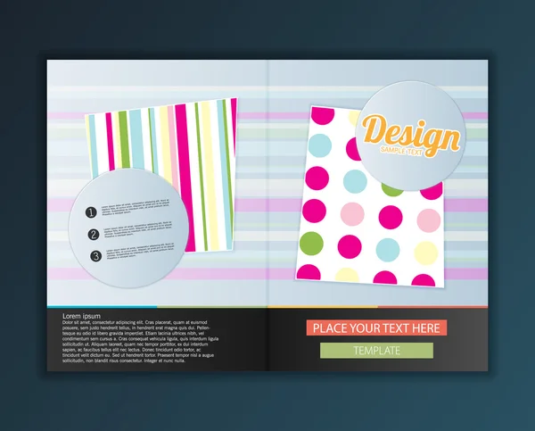 Design moderno de brochura abstrata — Vetor de Stock