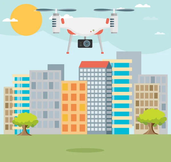 Drone technology design — Stock Vector