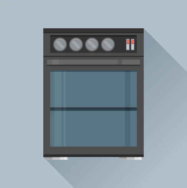 Icône cuisinière four — Image vectorielle