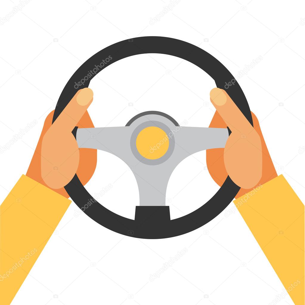 Hands holding steering wheel ??? Stock Vector ?? Mix3r 89479090