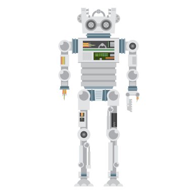 Kırık robot vektör çizim