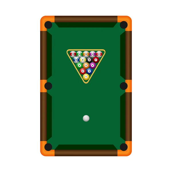 Kulečník pool herní příslušenství — Stockový vektor